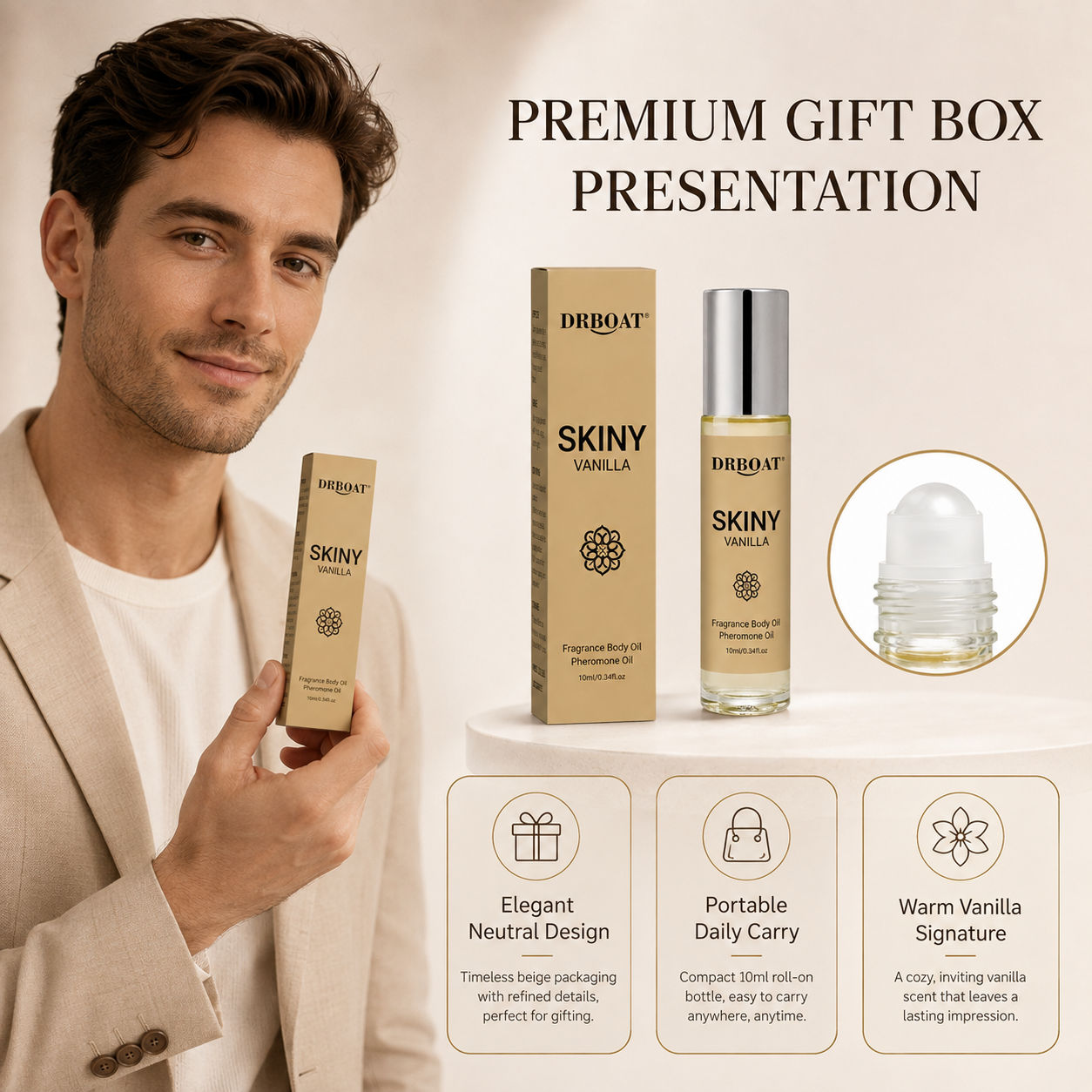 Men Roll On Fragrance Oil, Ski - огляд і ціна Perfume Alcohol Fragrance