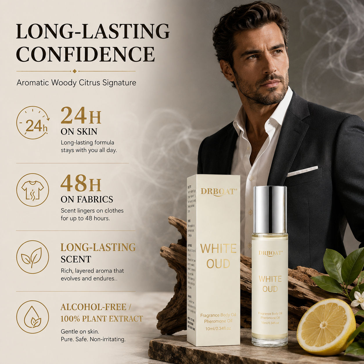 Men Roll-on Perfume Oil,Fresh  - огляд і ціна Perfume Alcohol Fragrance