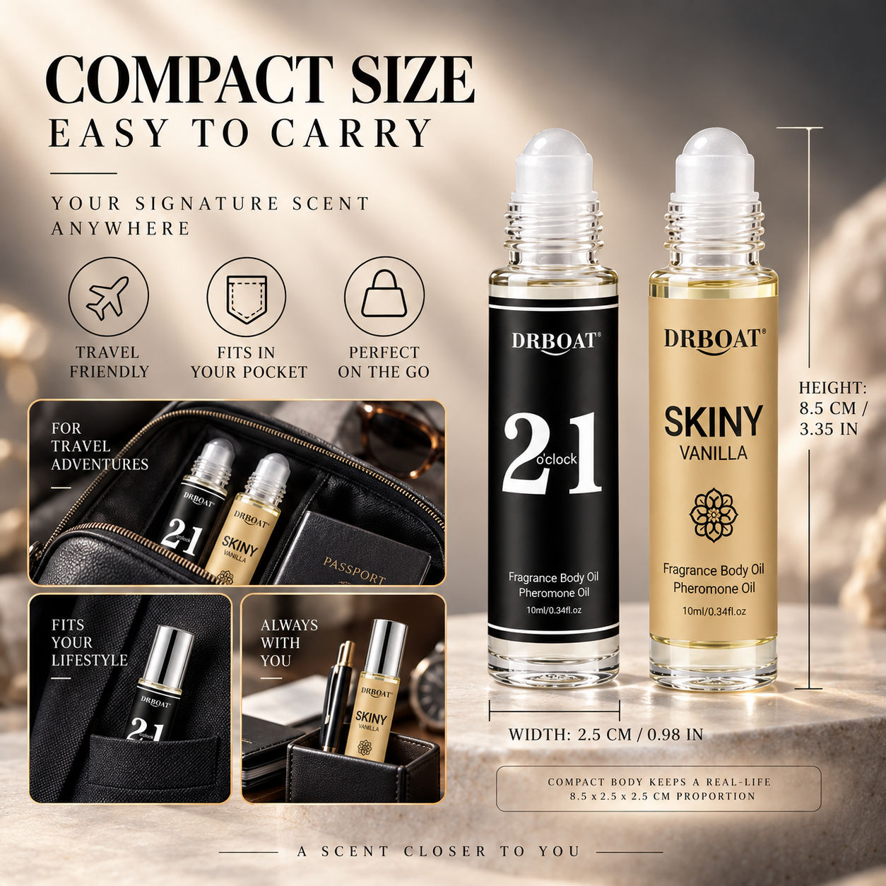 Men Roll On Perfume Oil, Caram - огляд і ціна Perfume Alcohol Fragrance